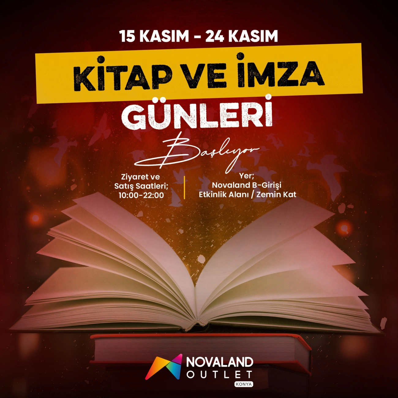 Kitap ve İmza Günleri Novaland Outlette