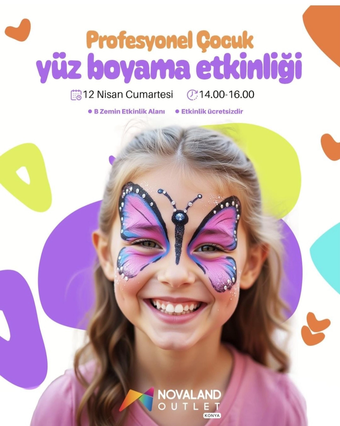 Profesyonel Çocuk Yüz Boyama Etkinliği